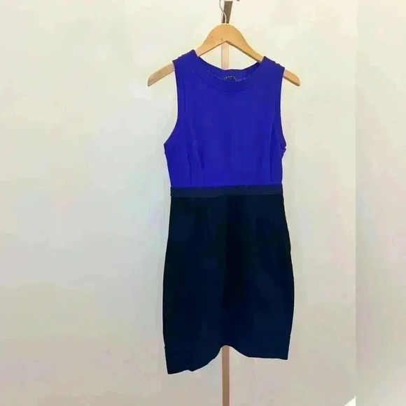 Theory Women's Size 6 Colorblock Sheath Dress Party Cocktail Multicolor - Picture 2 of 11